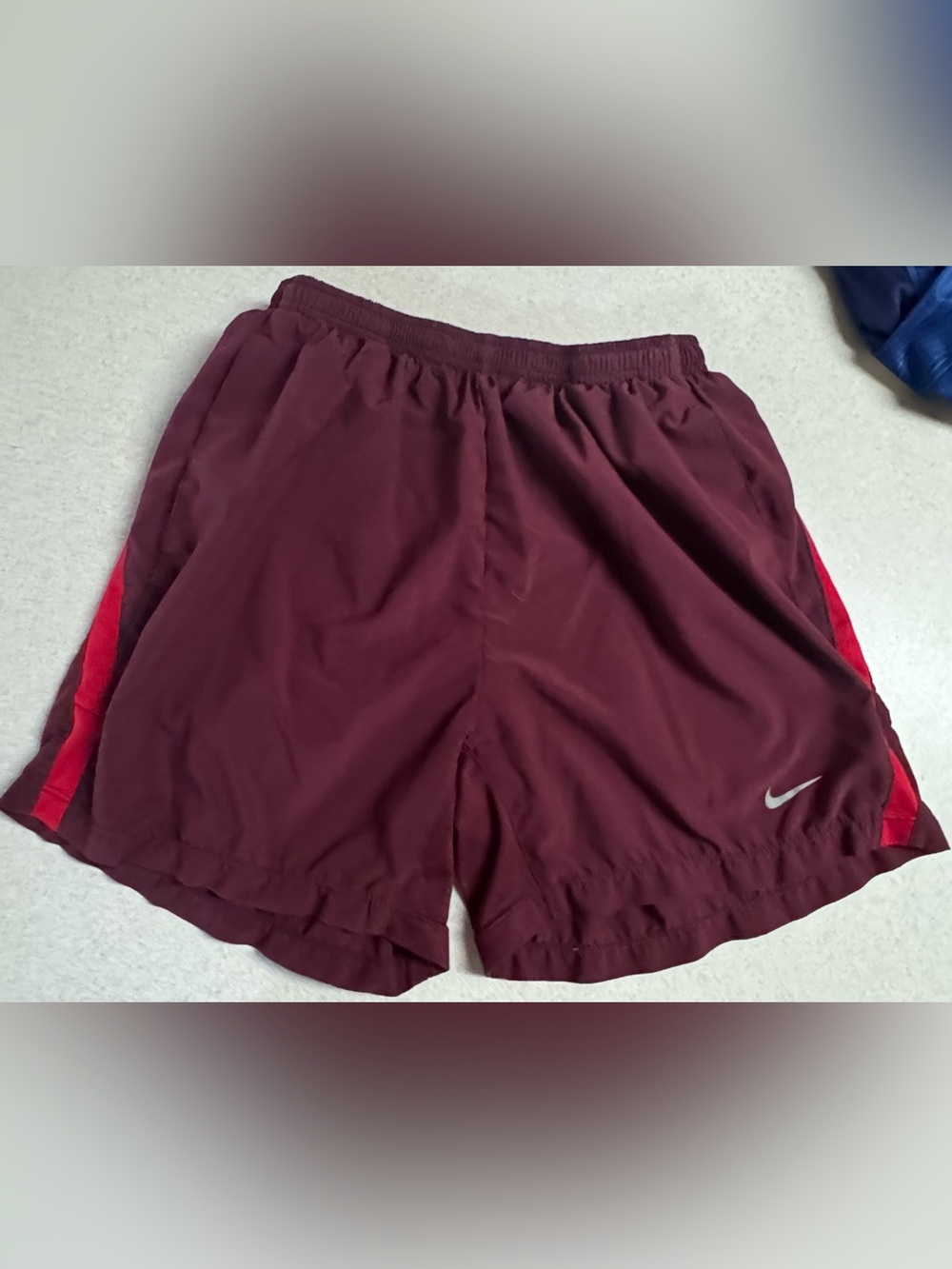 Nike Dri-Fit Red and Maroon Running Short 5”